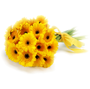Loja de Flores - Entrega de Flores - Floristas Online - Nascimento - Bouquet de Flores Gerberas Amarelas